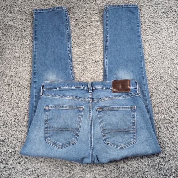 Hollister Other - Hollister Jeans Men 29X30 Blue Slim Straight Distressed Normcore Advanced Flex